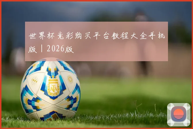 世界杯竞彩购买平台教程大全手机版|2026版